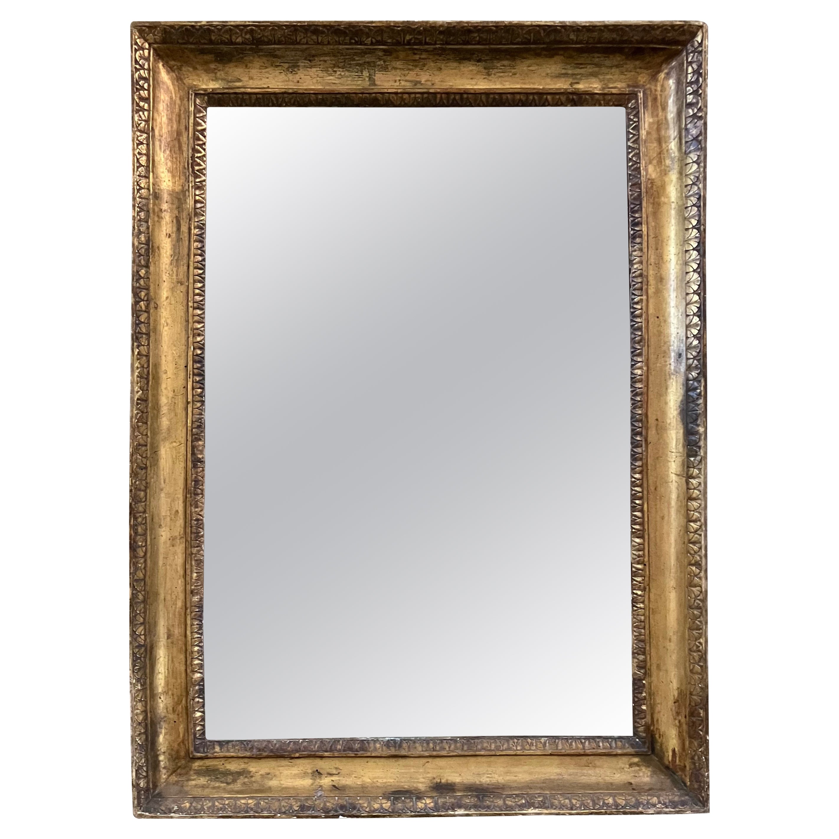 Miroir doré néoclassique Empire