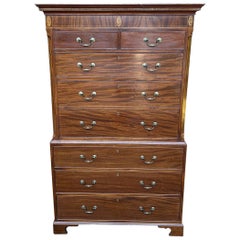 18th Century Mahogany Chest On Chest (Tallboy)