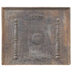 Französische Louis XIV.-Allegorie des Friedens' Kaminschirms / Rückwand, 18. Jahrhundert
