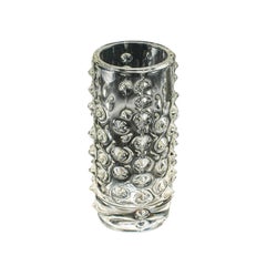 Small Vintage Bohemian Flower Vase, Czech, Art Glass, Posy Sleeve, Circa 1970