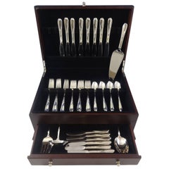 Silver Wheat by Reed & Barton Sterling Silver Flatware Set Service 45 Pieces
