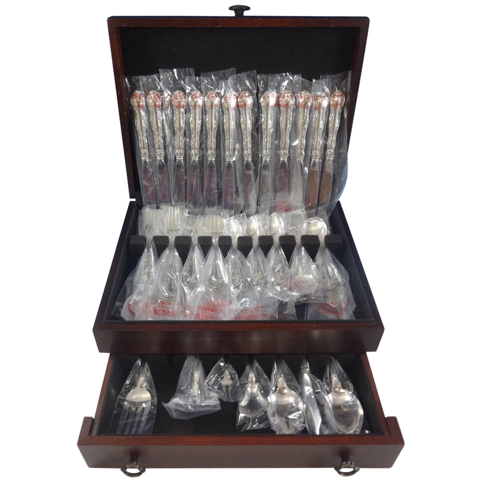 Strasbourg by Gorham Sterling Silver Flatware Place Size Set Service 67 Pcs New