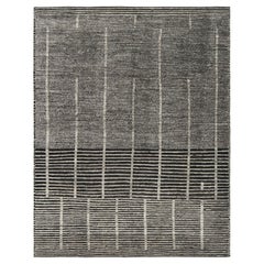 Rug & Kilim’s Oversized Minimalist Rug, Black and White Stripes and Geometry
