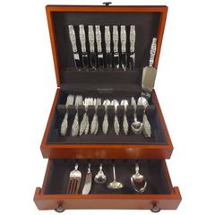 Lily of the Valley by Whiting Sterling Silver Flatware Set for 8 Service 48 pcs 5