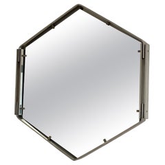 1970s hexagonal mirror