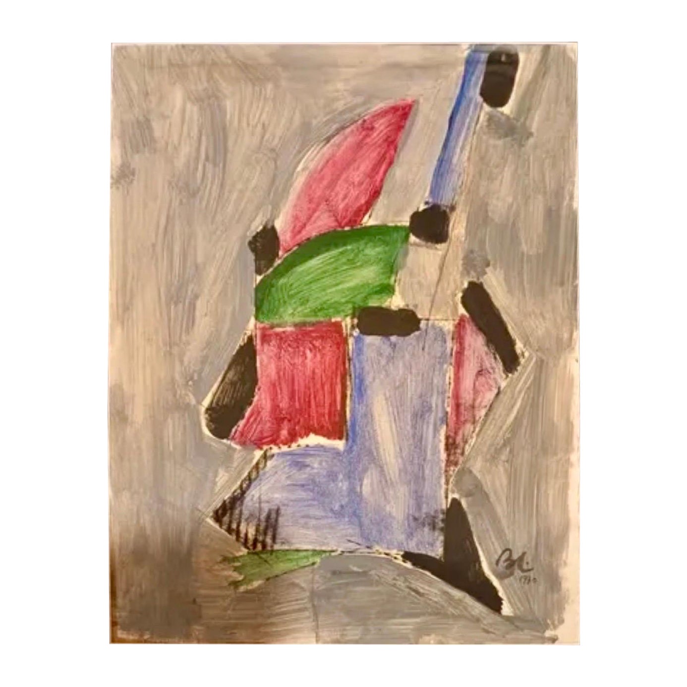 Original Watercolor by Jean Boris Lacroix, France, Art Déco, circa 1930 For Sale