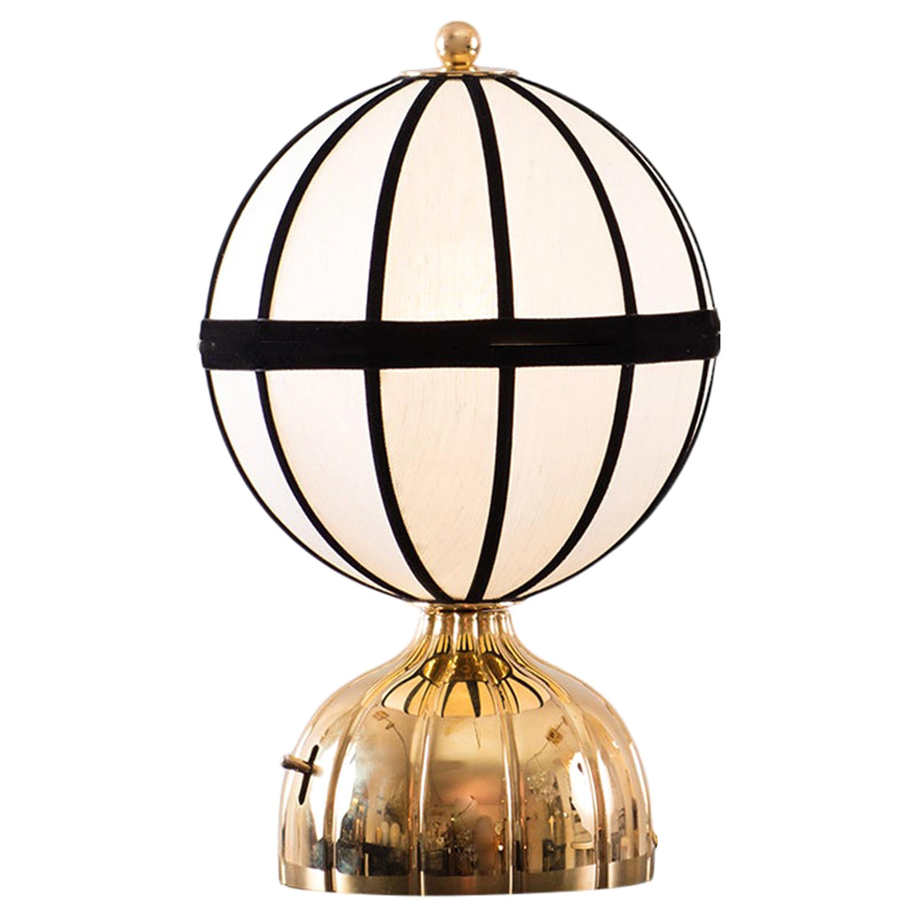 Josef Hoffmann & Josef Frank & Wiener Werkstaette Lampada da tavolo a sfera, riedizione