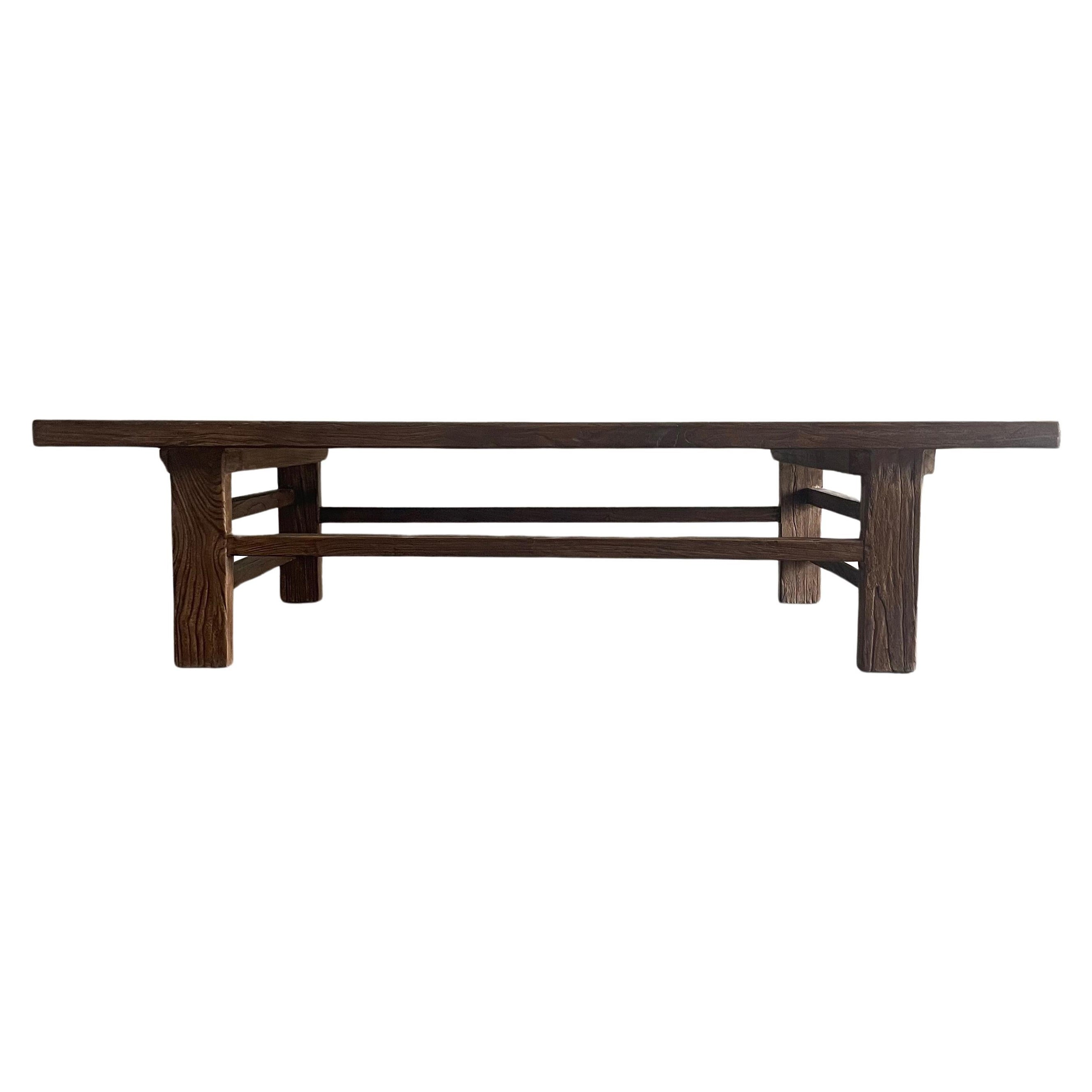 Benutzerdefinierte Reclaimed Ulme Wood Couchtisch Walnuss