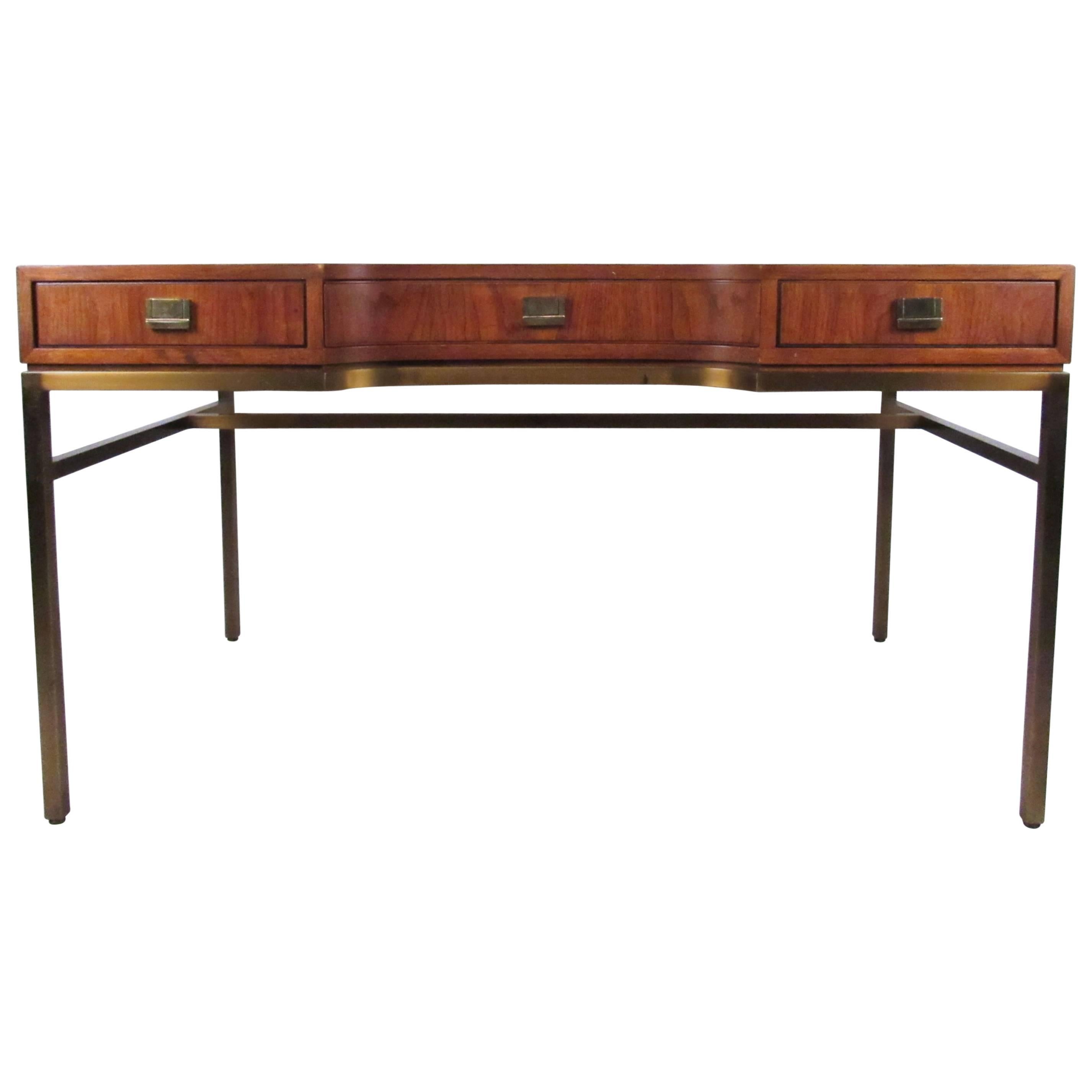 Vintage Campaign Style Desk by Drexel