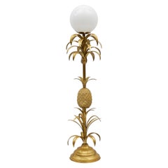 Lovely Gilded Pineapple Floor Lamp by Hans Kögl, Germany, 1960s