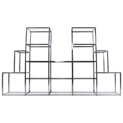 Impressive Mid-Century Modern Milo Baughman Style Etagere Display Shelf 2