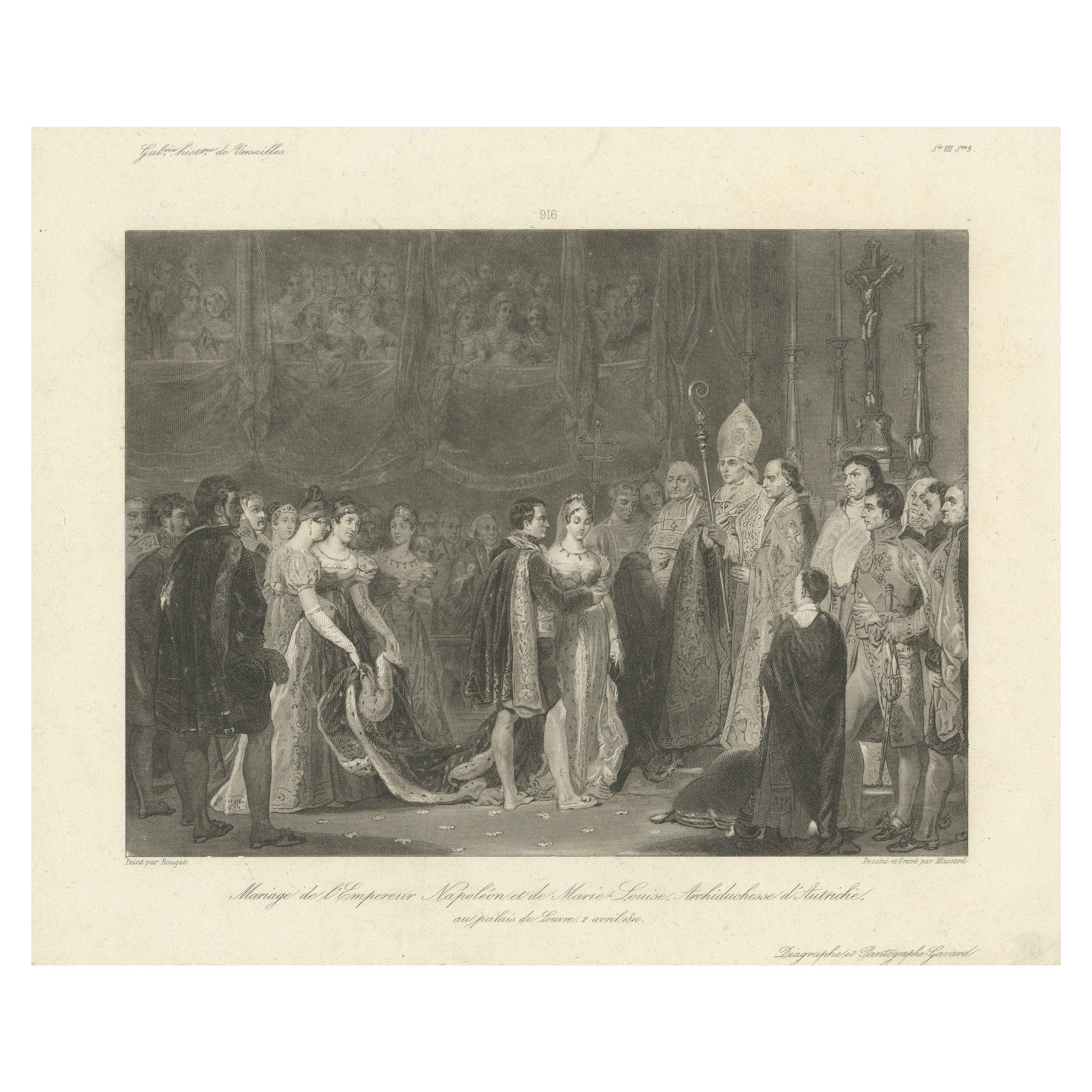 Marriage of Napoleon and Marie-Louise, 1810 - Galerie historique de Versailles For Sale