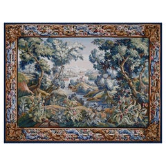 French Tapestry Signed By The Aubusson Factory, Circa 1860 - 278lx200h - No 1474