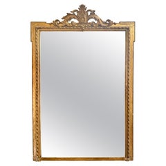 A large Antique Gold Gilt French Louis XVI Style Mirror