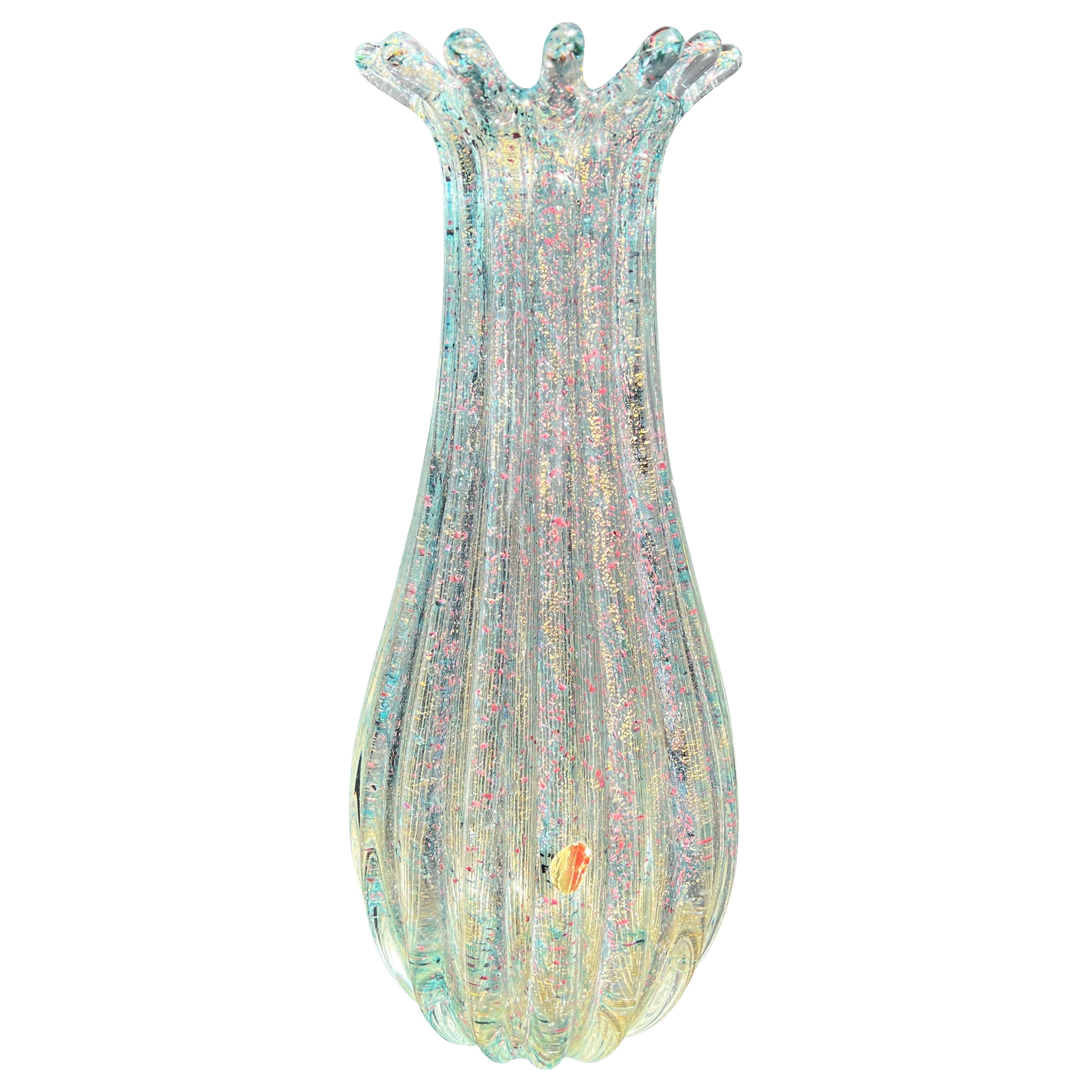 Murano Glass Vase by Archimede Seguso, 1970s