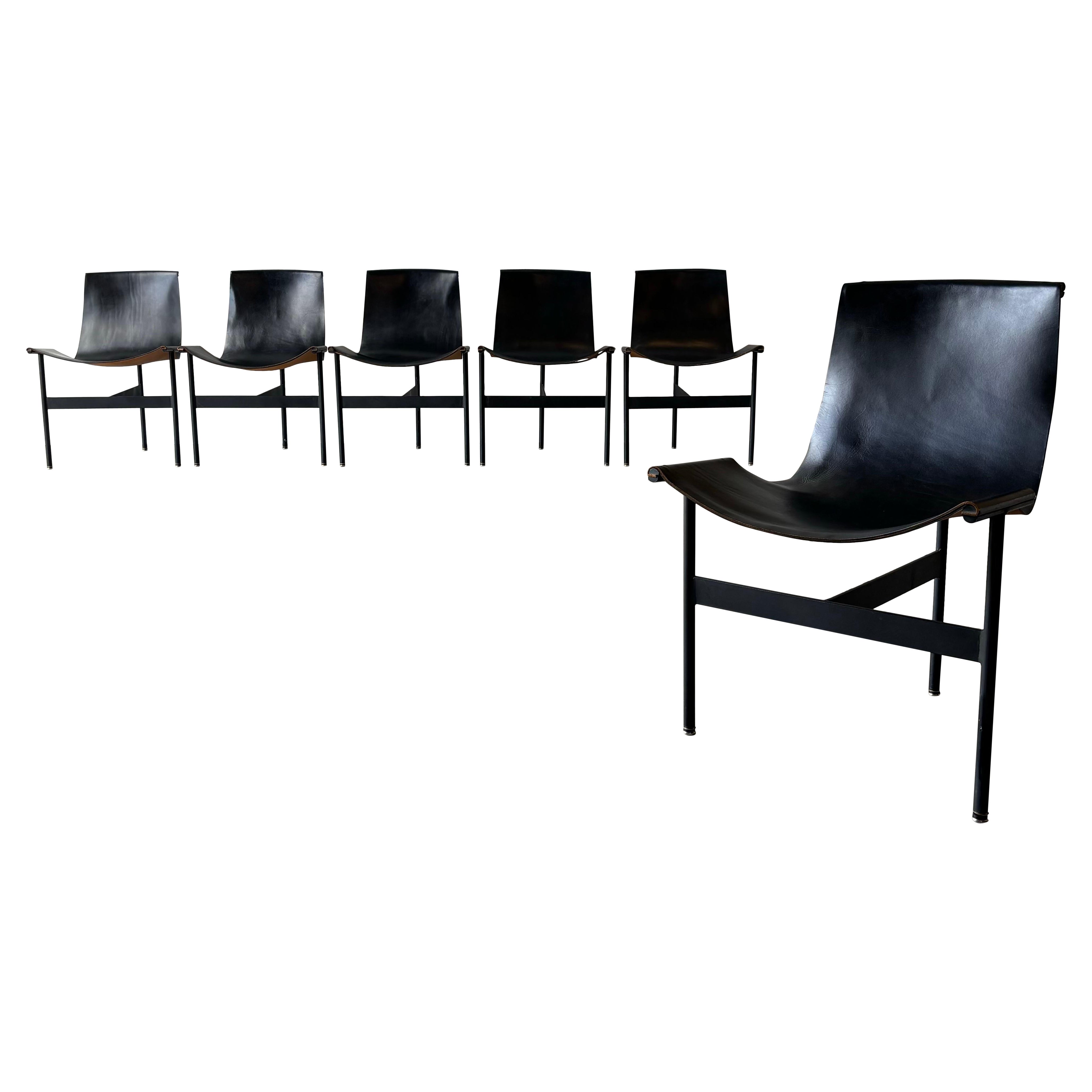 William Katavolos T-Chairs, Set of 6