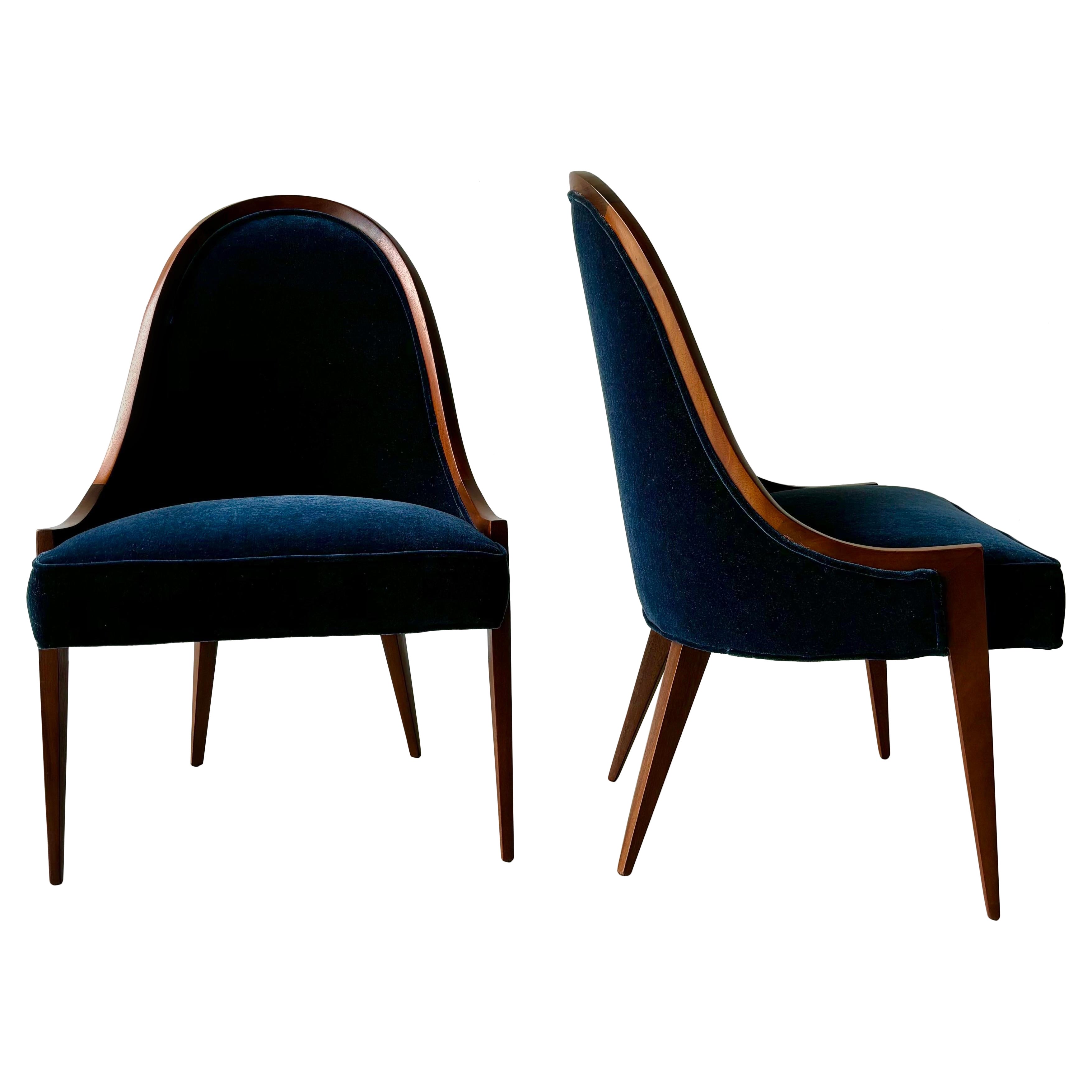 Paire de chaises à dossier en cuillère The Moderns Harvey Probber, années 1960
