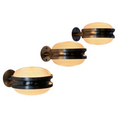 “Gamma” Wall Sconces Trio by Sergio Mazza for Artemide, 1960s