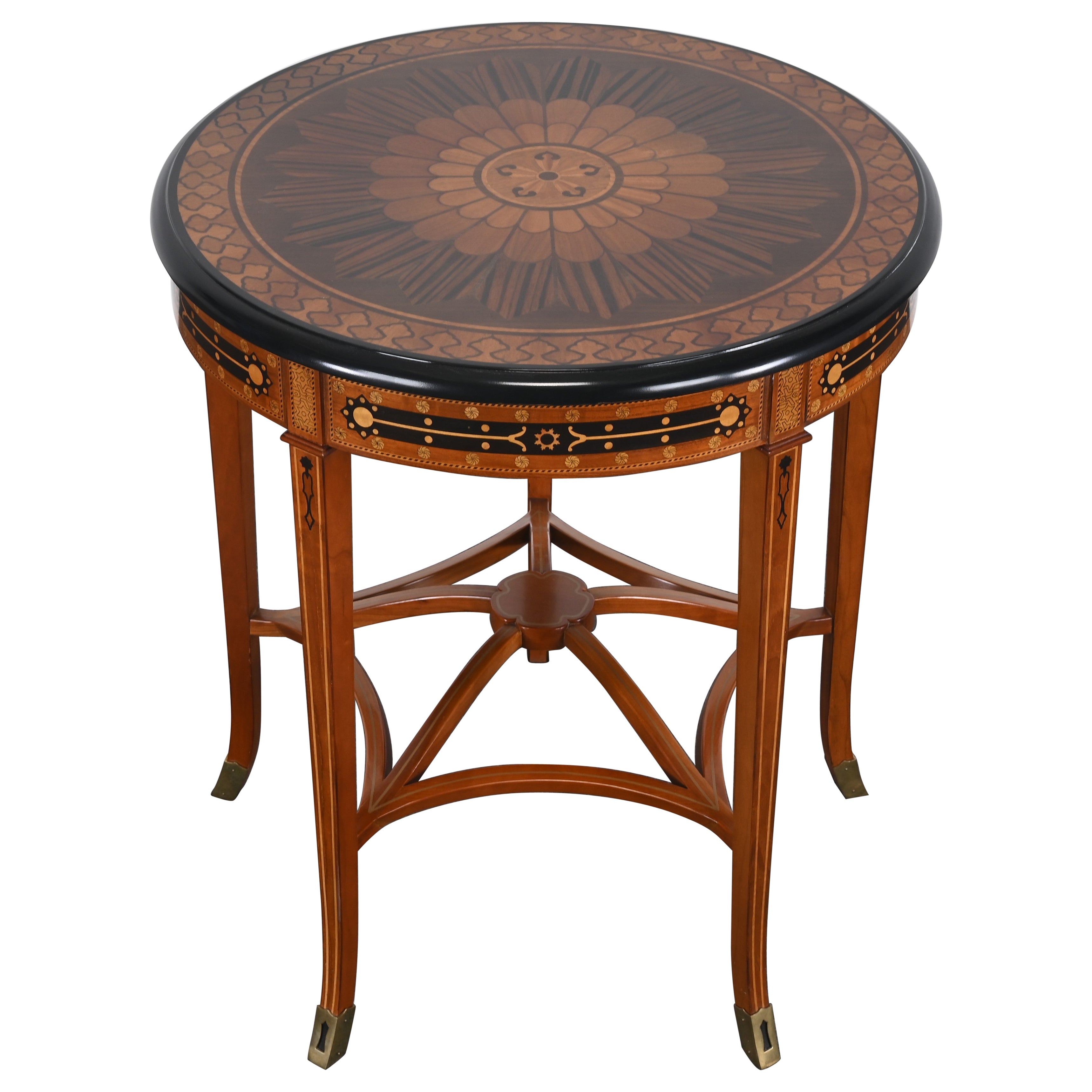 Mesa Gueridón "sarracénica" angloindia de la Regencia John Widdicomb en venta
