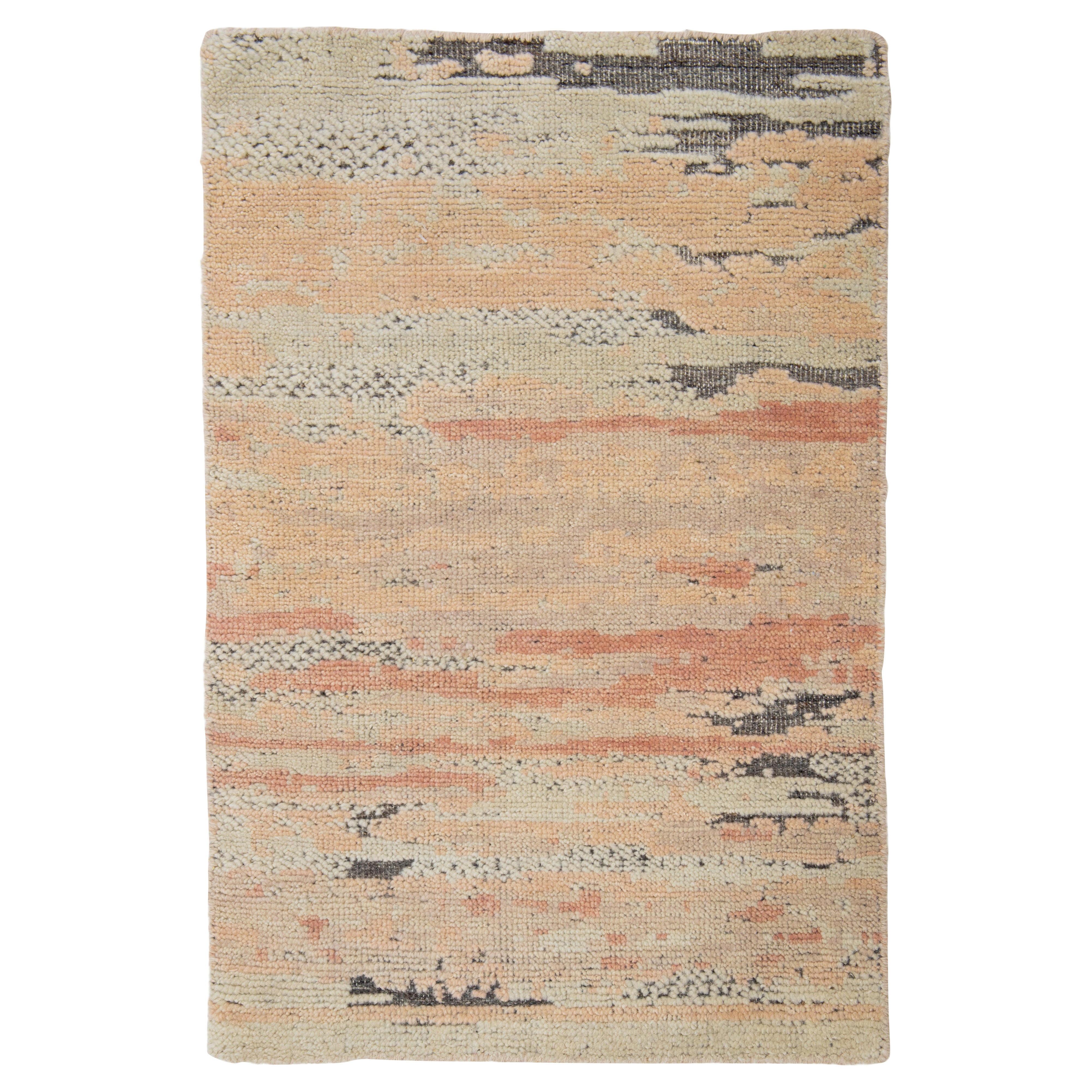 Apadana's Modern Moroccan Handmade Custom Wool Rug