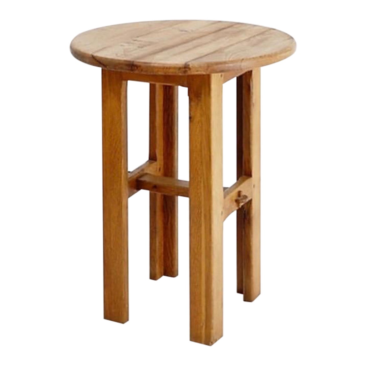 Table d'appoint en bois massif vintage / Console