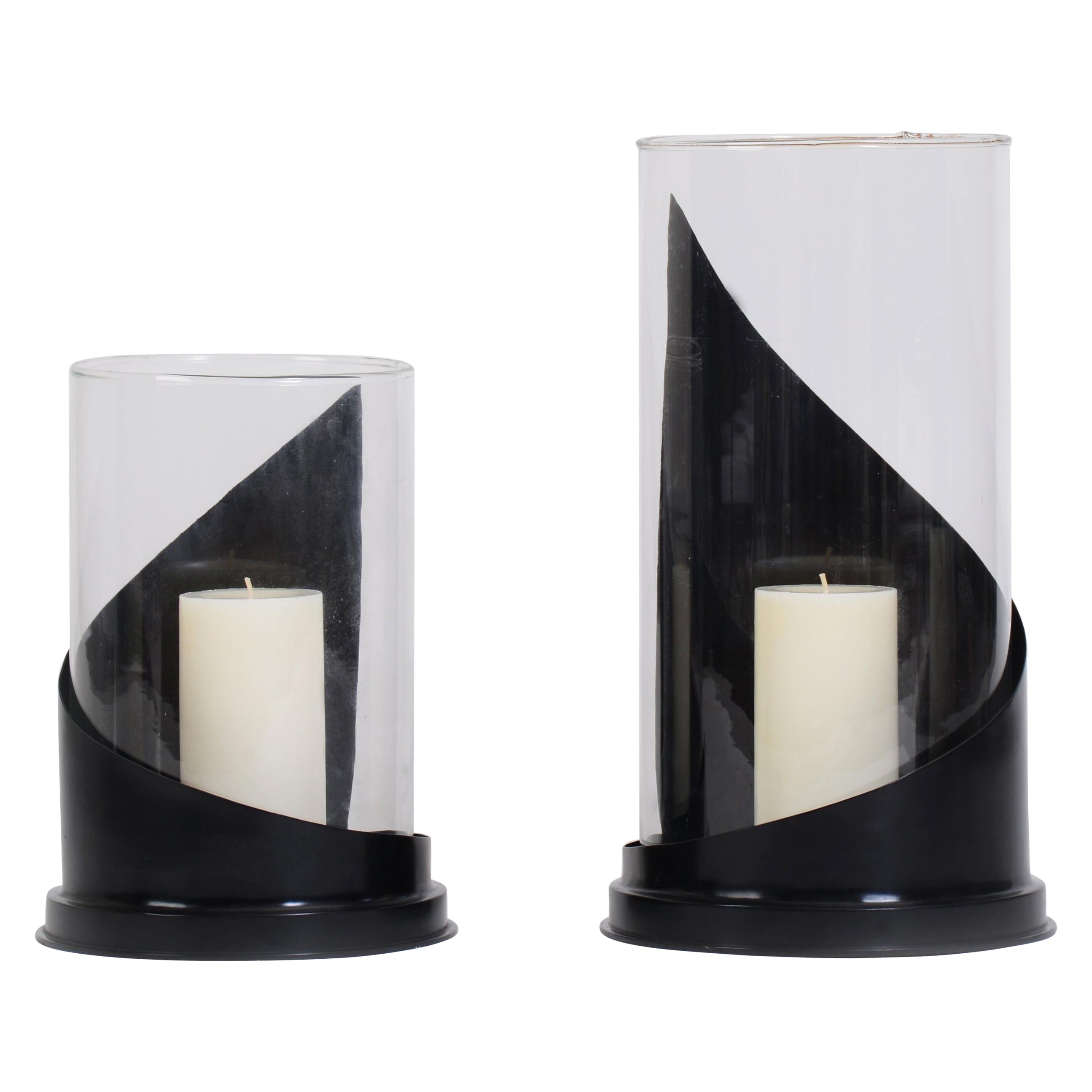 Small Dark Bronze "Olivia" Hurricane by Elan Atelier (IN STOCK) For Sale