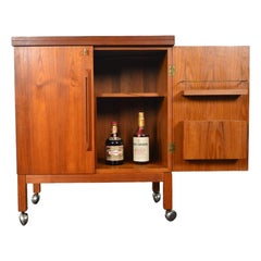Torbjorn Afdal Fold Out Cocktail Bar in Teak