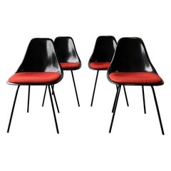 Set 4 mid century 1960’s chairs by Maurice Burke for Arkana