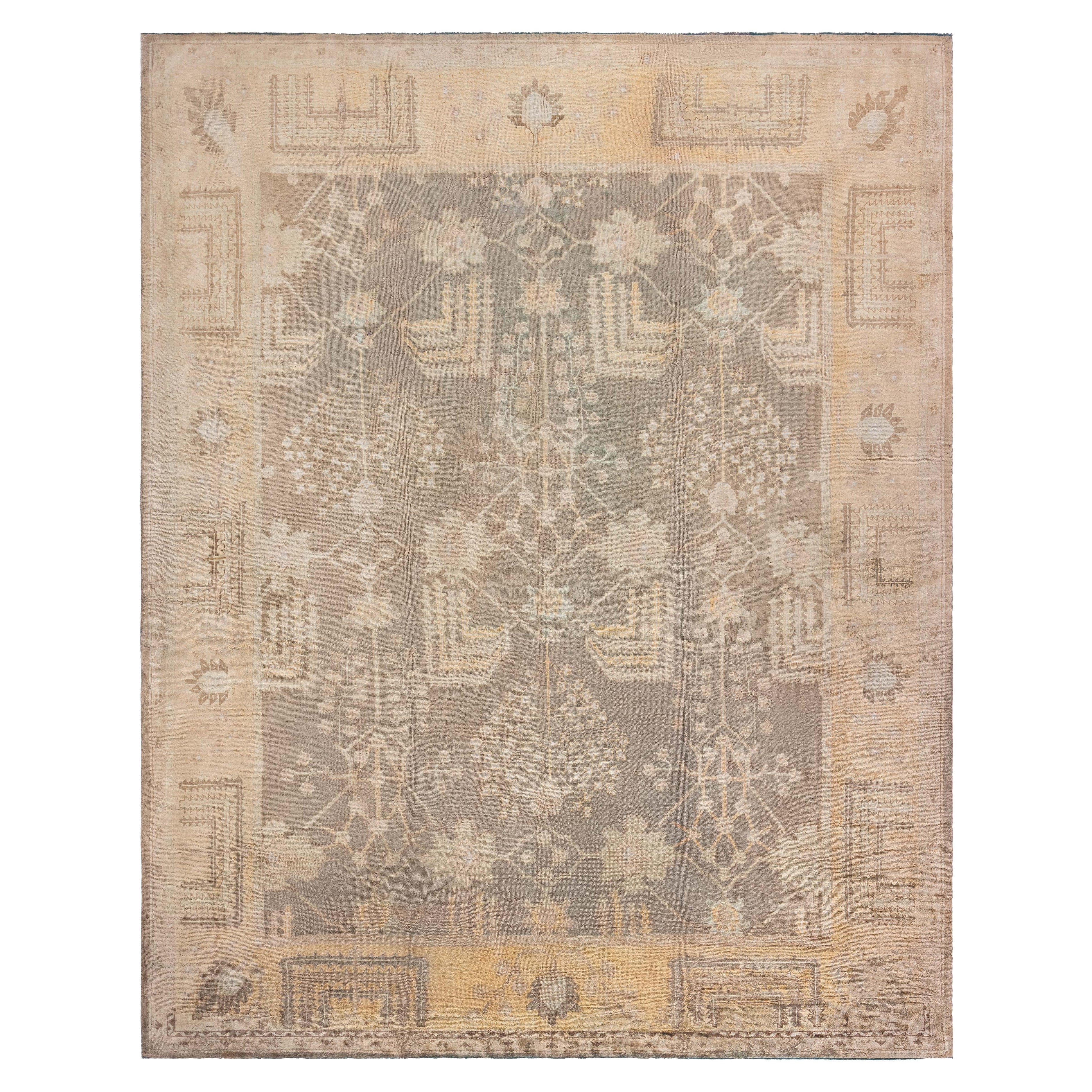 Doris Leslie Blau Antique Turkish Oushak Wool Rug