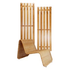 Rattan and wickers Longue Chair