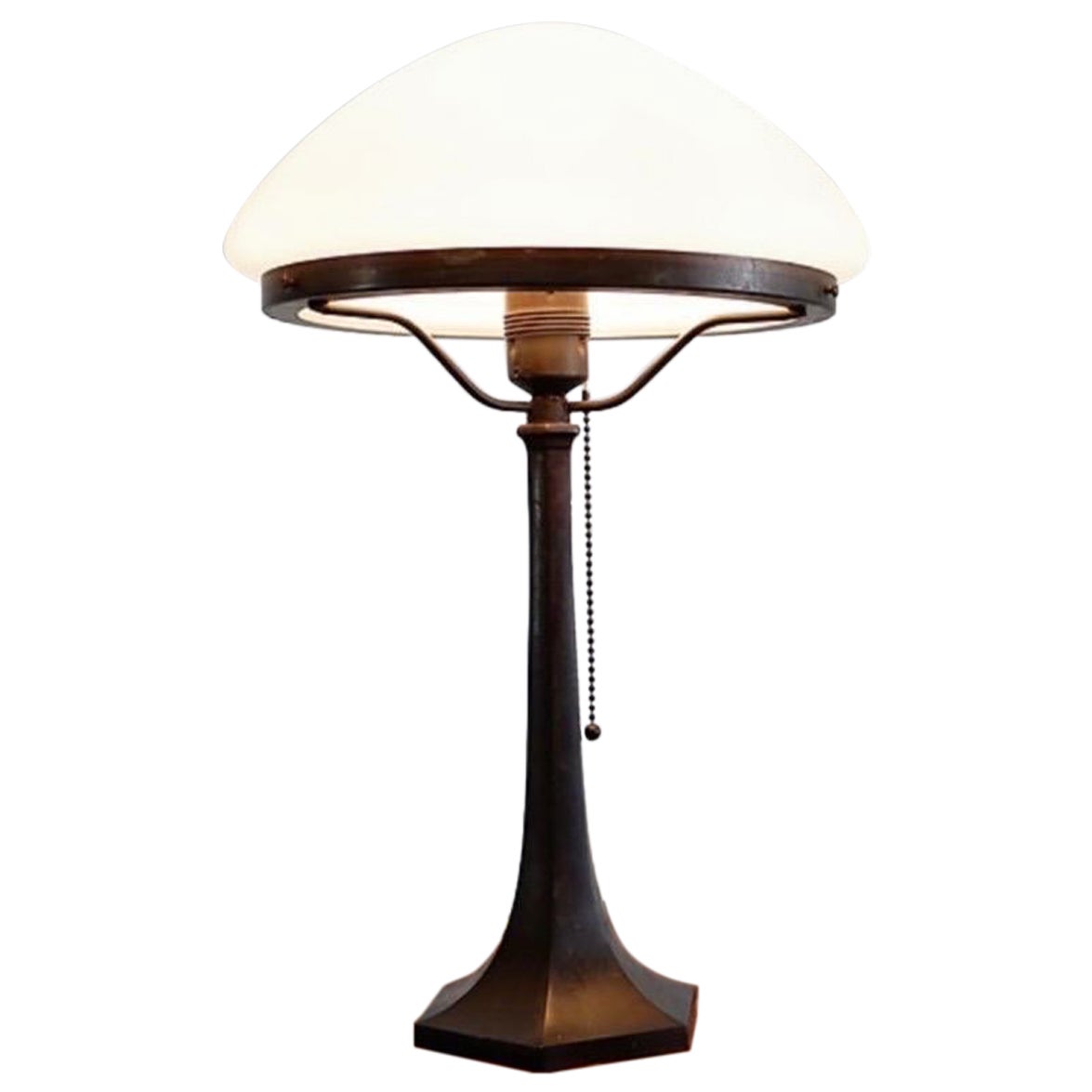 Art-déco-Tischlampe im Geiste von Hoffmann