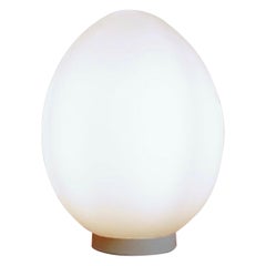 Opaline glass egg lamp fontana arte style - 1970s