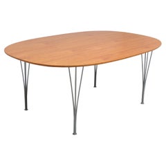 Walnut 'Superellipse' Table by Piet Hein & Bruno Mathsson for Fritz Hansen, 1967