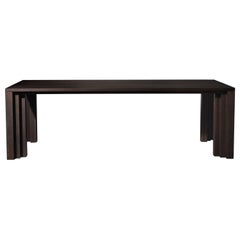Grande table de salle à manger en chêne européen massif brun foncé - Cadence by Mokko