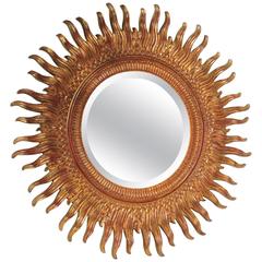 Gilded Sunburst Mirror 7