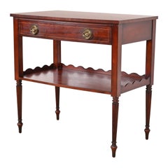 Baker Furniture French Regency Louis XVI Inlaid Mahogany Two-Tier Buffet Server