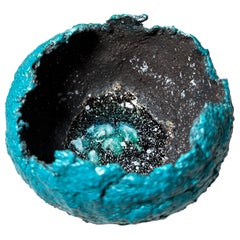 Celestial Abyss Vessel – Turquoise and Charcoal