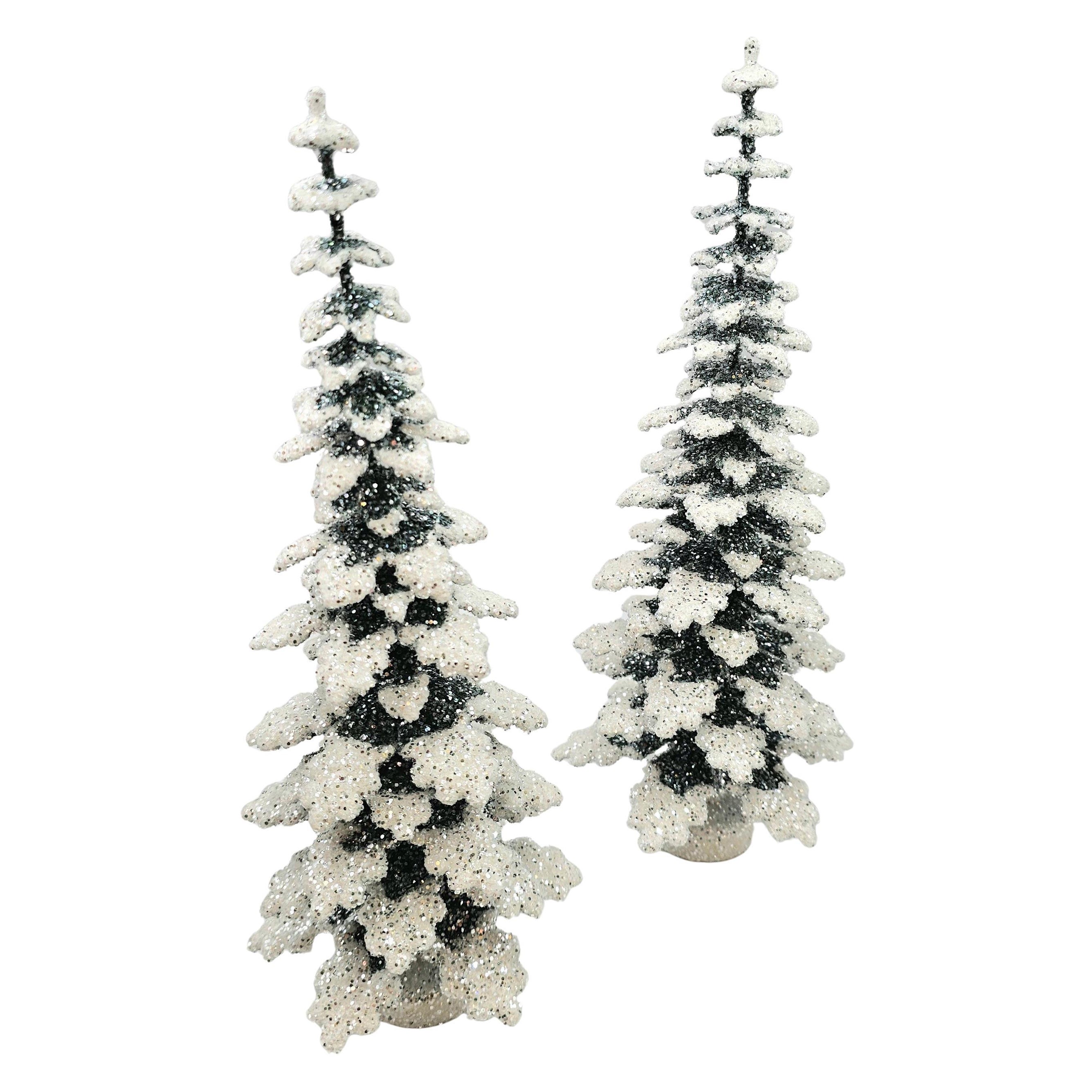 Ensemble de figurines de Noël allemandes Arbre en papier mâché Sofina Boutique Kitzbühel