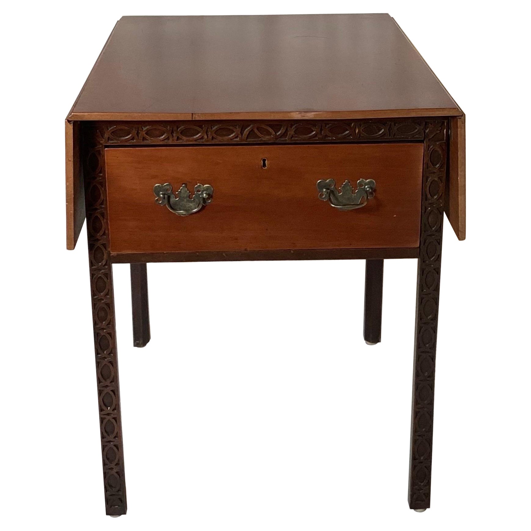 19th Century Chinese Chippendale End Table