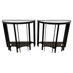 Joseph Jeup Bronze Acadia Demilune Console Table for Donghia, 2014 - a Pair
