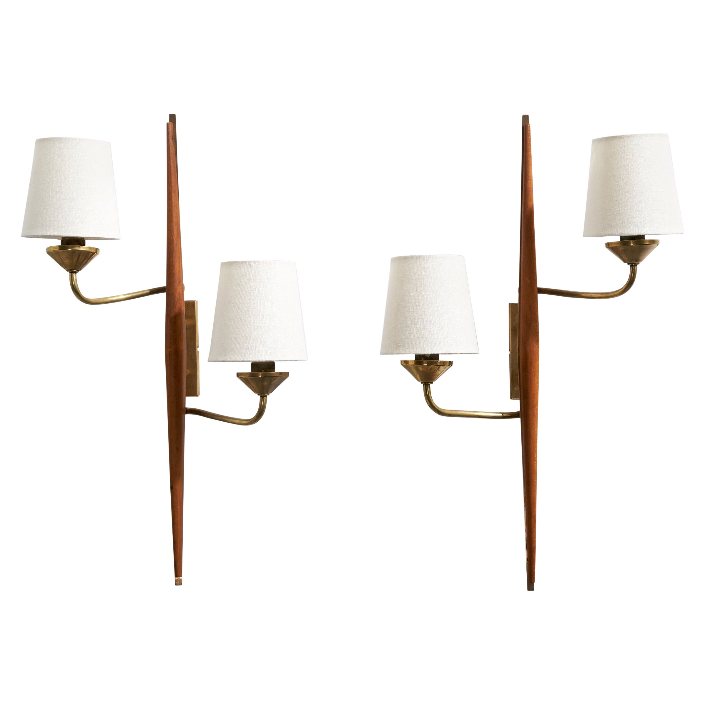 Design/One, Lights, Laiton, Wood Wood, Fabrice, Suède, années 1950 en vente