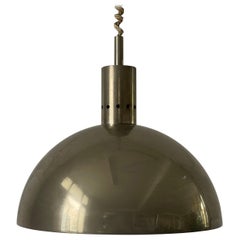 Chrome Suspension Ceiling Lamp, 1960s, Italy