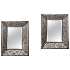 Pair of Vintage Silvered Mirrors