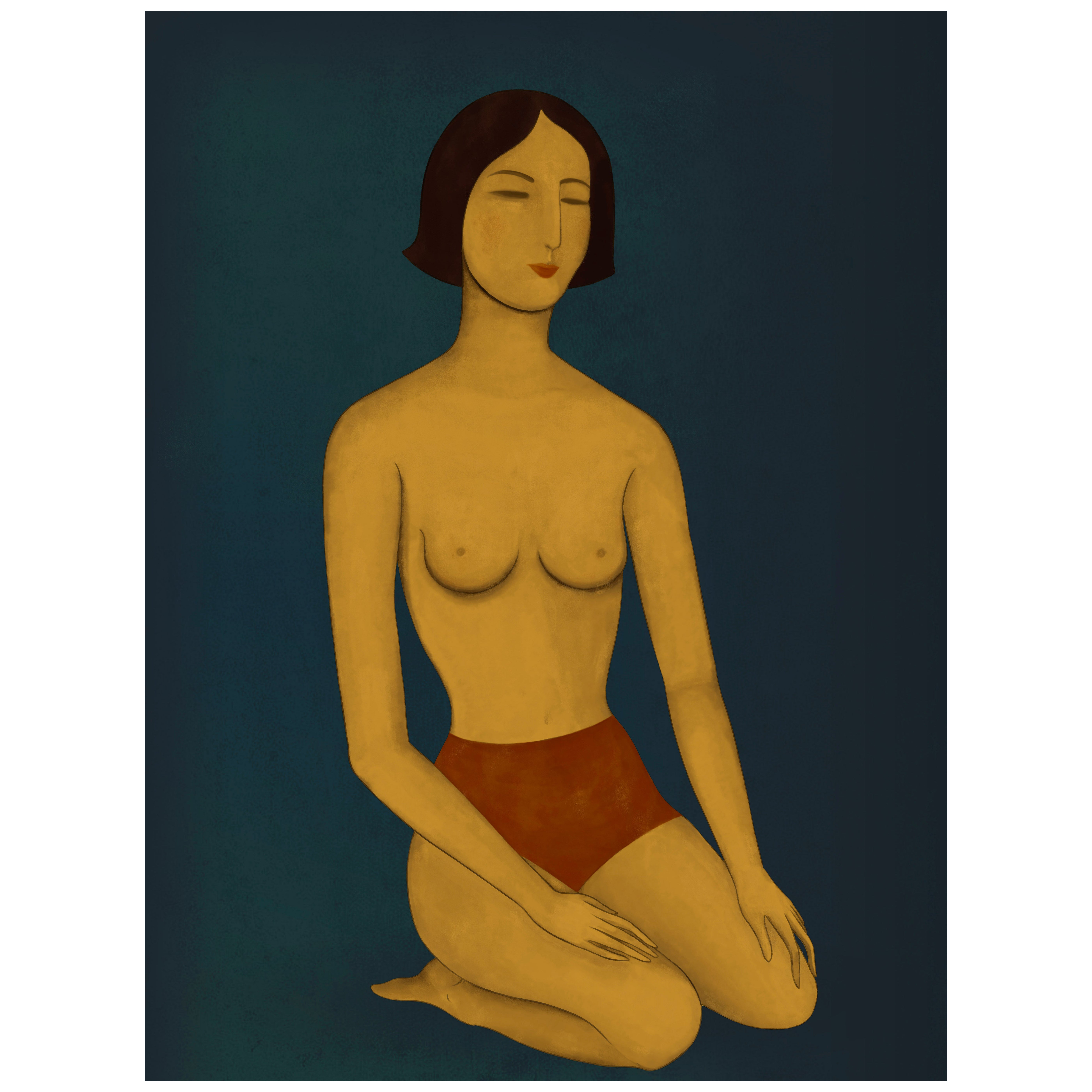 "Les Femmes Deux"  Limited Edition Art Print by Christiane Lemieux - 30"x40"