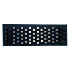 Sculpture originale en bois et acrylique en noir et Brown par Machado