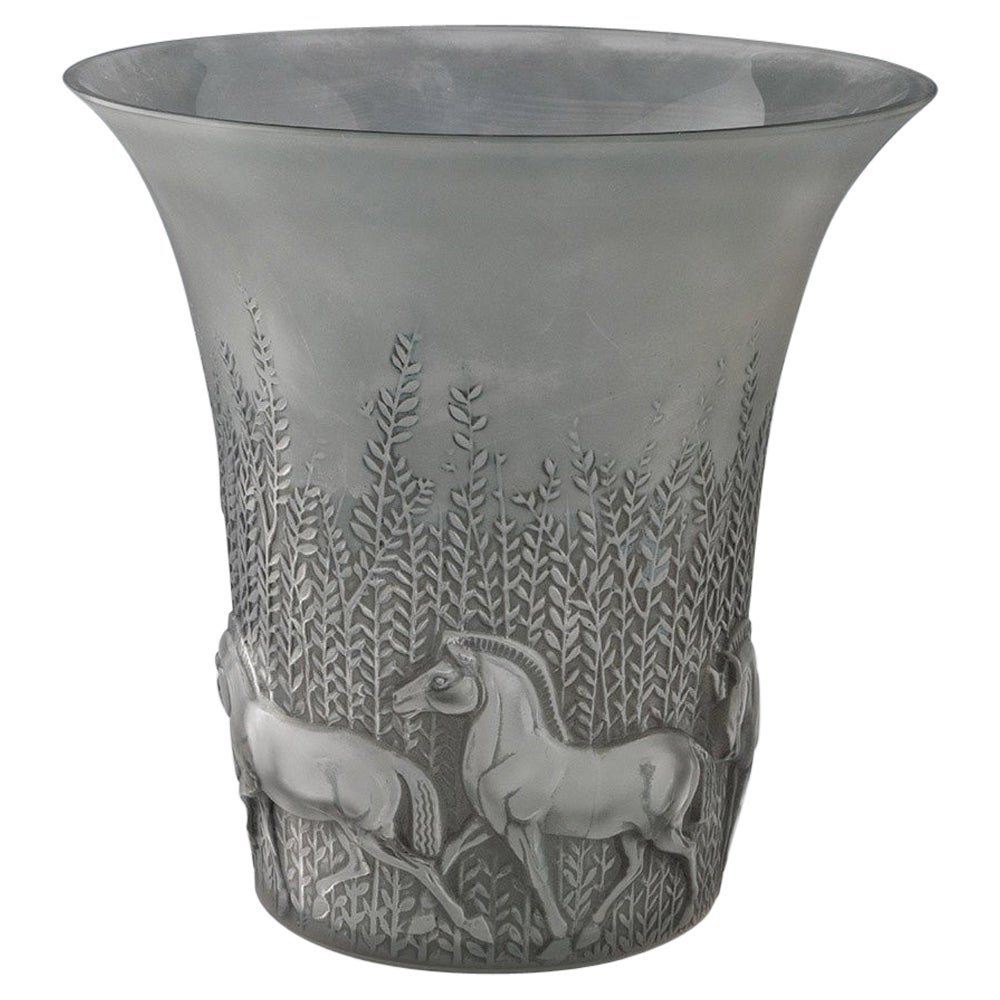 Rene Lalique Vaso Cheveaux Marcilhac 1047 am designs 1930