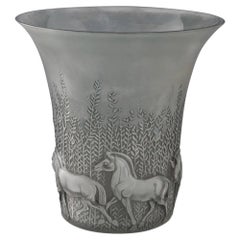 Rene Lalique Vaso Cheveaux Marcilhac 1047 am designs 1930