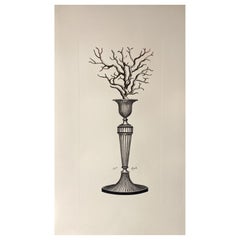 Italienische Contemporary Hand Painted Print Marina Kerzenständer "Coral" 1 von 3