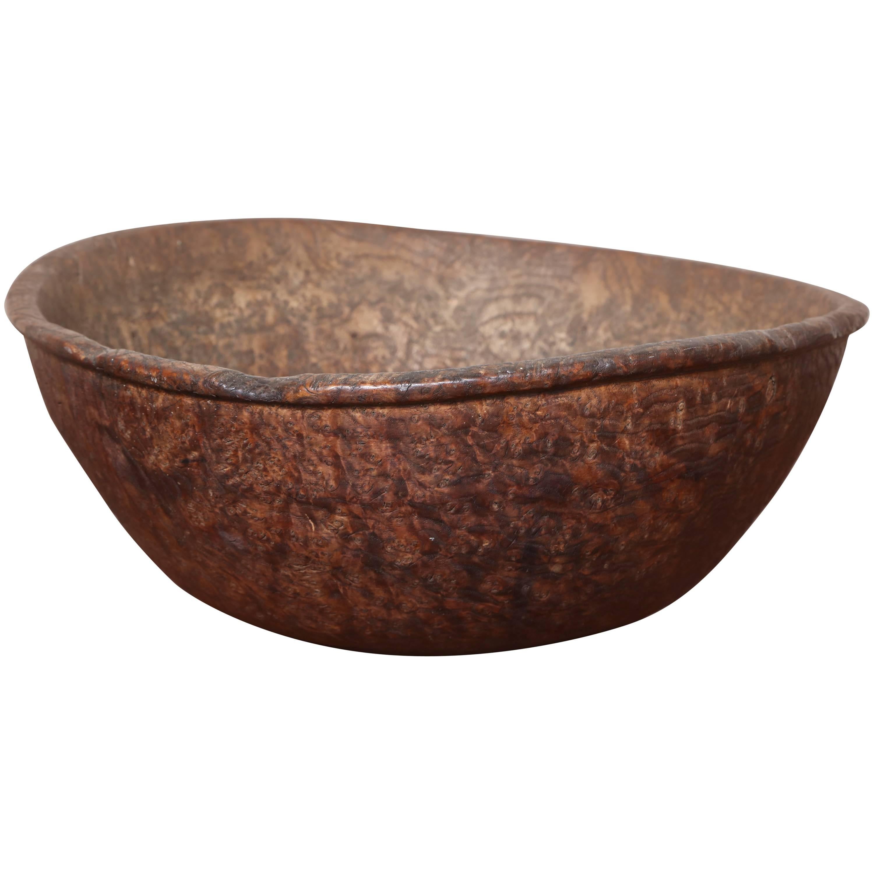 18th Century North American Burl Bowl