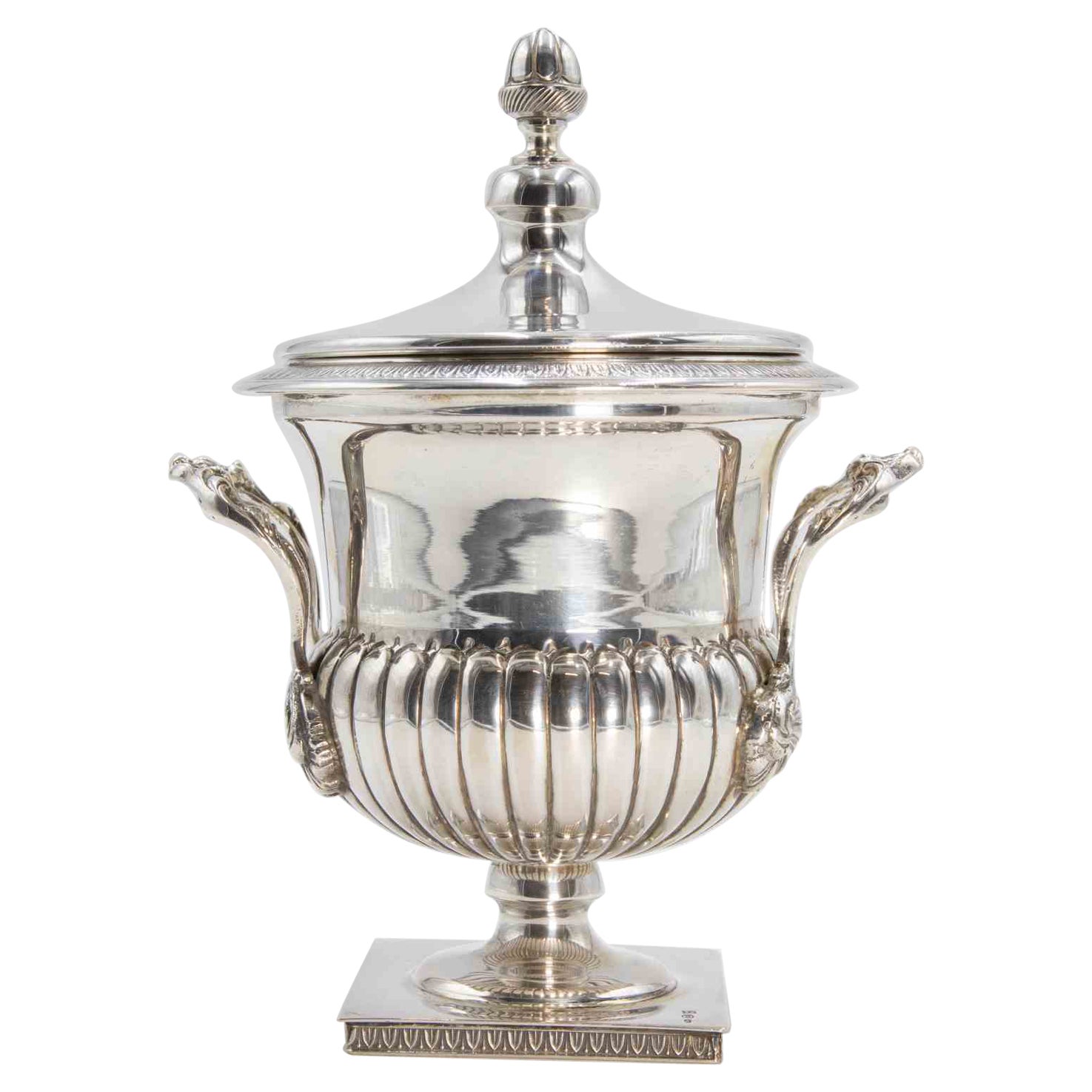 Vintage-Silber-Terrine, Italien, Mitte 20. im Angebot
